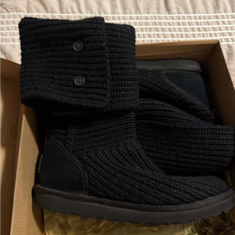 UGG black sweater boots